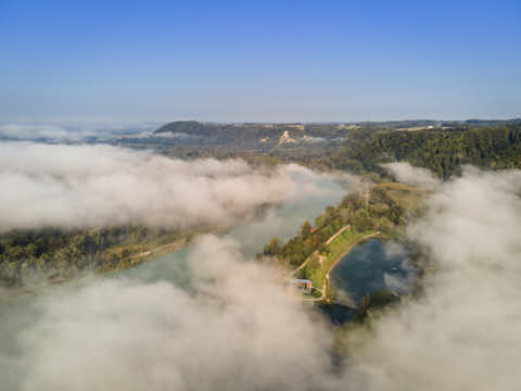 Gemeinde Marktl Landkreis Altötting Aussicht Landschaft Morgennebel (Dirschl Johann) Deutschland AÖ